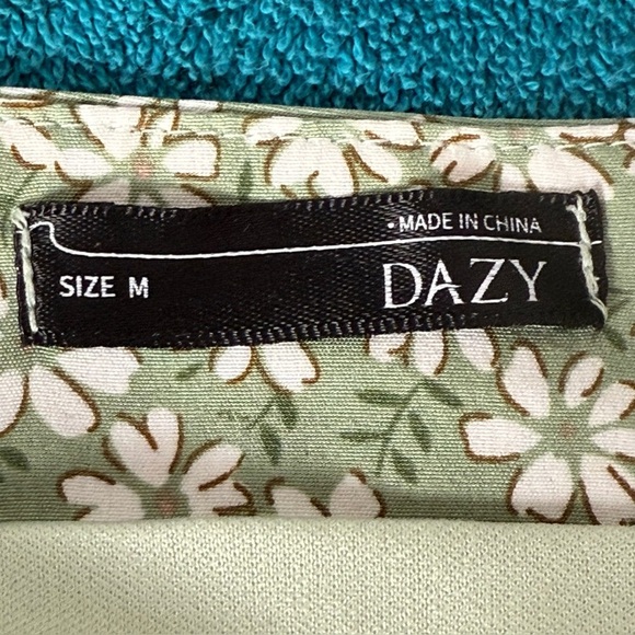 Dazy Mint Green Floral Long Spring Skirt Women's Sz M - Picture 5 of 5